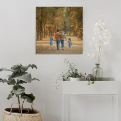 12x12 Custom Photo Canvas, Framed Square Wall Art, Personalized Family Gift thumbnail 2