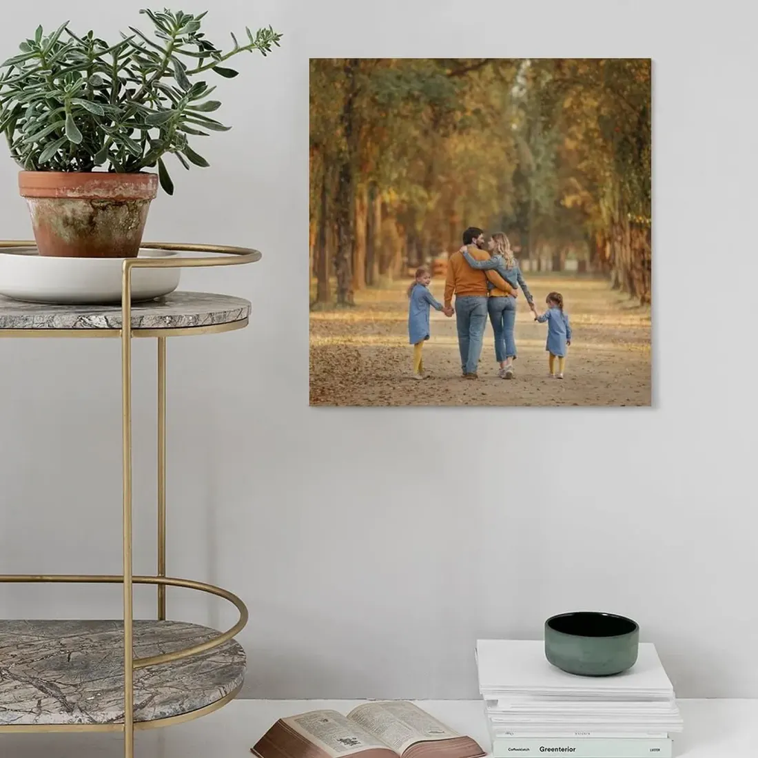 12x12 Custom Photo Canvas, Framed Square Wall Art, Personalized Family Gift — photo 3
