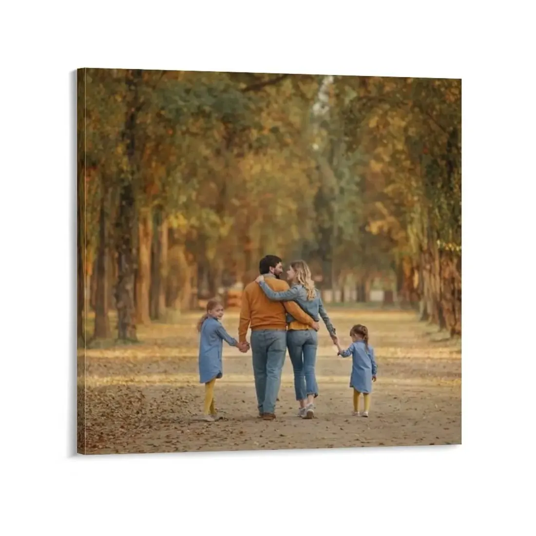 12x12 Custom Photo Canvas, Framed Square Wall Art, Personalized Family Gift — photo 5