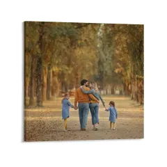 12x12 Custom Photo Canvas, Framed Square Wall Art, Personalized Family Gift thumbnail 5