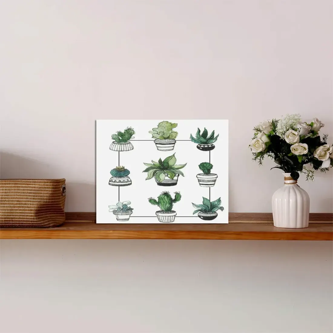 Custom Tabletop Photo Panel 8 x 6 Inch with Stand for Your Photo or Artwork