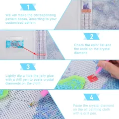 Custom Photo Diamond Painting Kit, 12x16 Vertical DIY Gift From Your Picture thumbnail 2