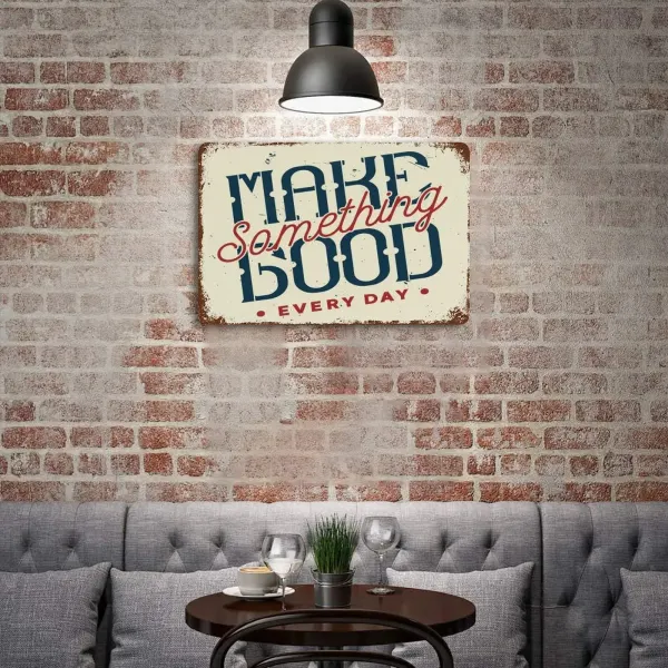 Custom Vintage Metal Sign with Your Own Design, Rustic Home and Bar Decor