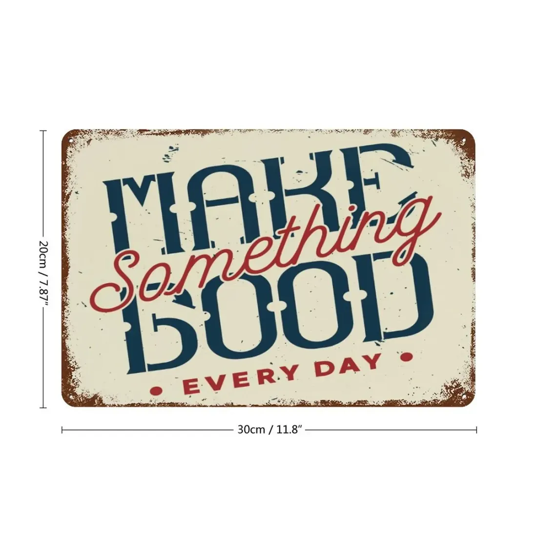 Custom Vintage Metal Sign with Your Own Design, Rustic Home and Bar Decor — photo 4