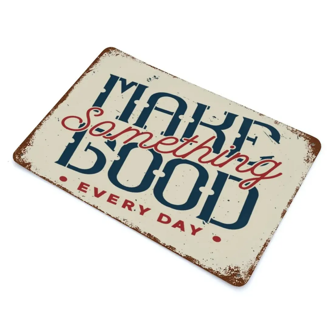Custom Vintage Metal Sign with Your Own Design, Rustic Home and Bar Decor — photo 5