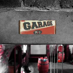 Custom Vintage Metal Sign 16x6 with Your Own Design for Garage or Man Cave thumbnail 1