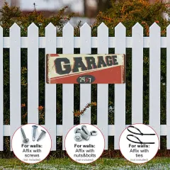 Custom Vintage Metal Sign 16x6 with Your Own Design for Garage or Man Cave thumbnail 3
