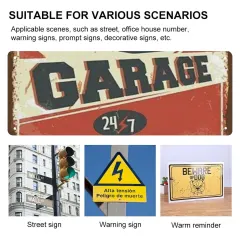 Custom Vintage Metal Sign 16x6 with Your Own Design for Garage or Man Cave thumbnail 4