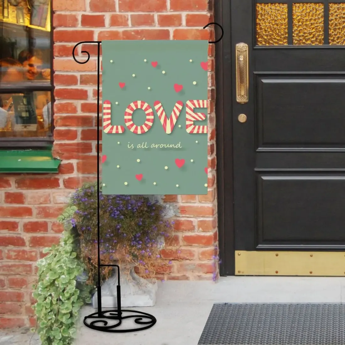 Personalized Garden Flag, Double-Sided Flax with Your Own Photo or Design — photo 2