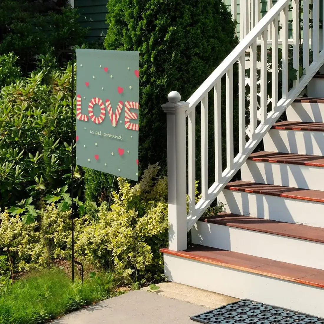 Personalized Garden Flag, Double-Sided Flax with Your Own Photo or Design — photo 4