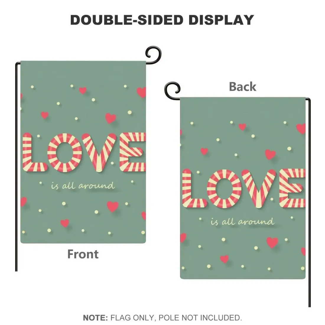 Personalized Garden Flag, Double-Sided Flax with Your Own Photo or Design — photo 6
