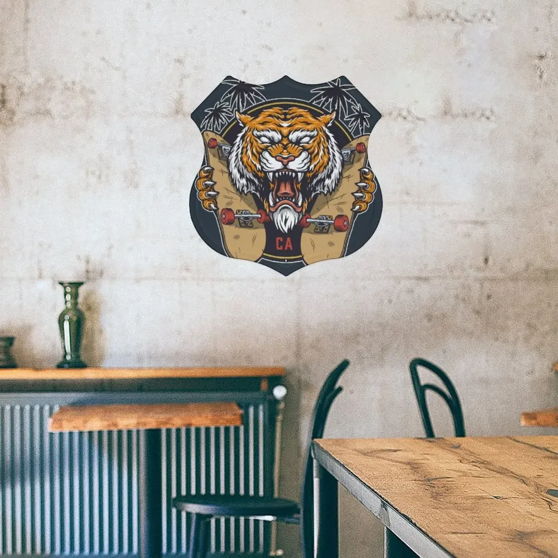 Custom Shield Metal Sign with Your Own Design, Tin Wall Decor for Home or Bar — photo 2