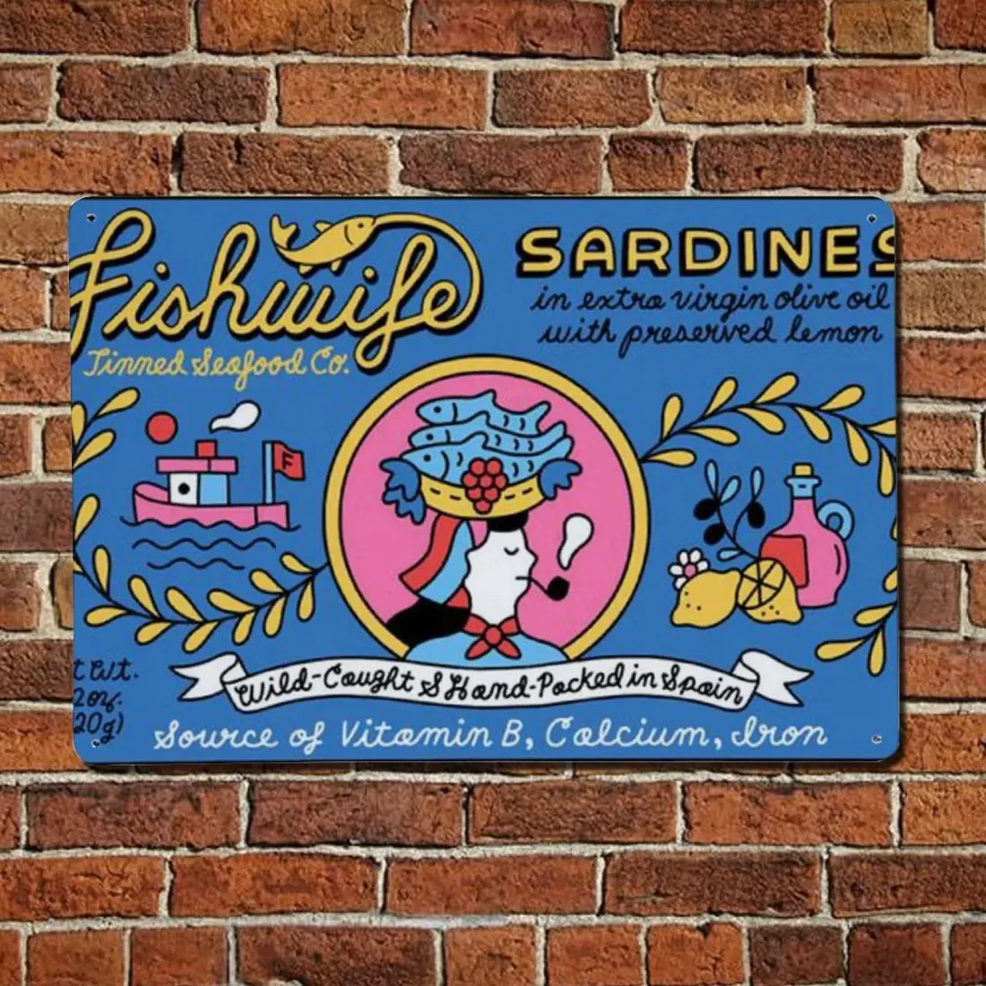 Custom Aluminum Metal Sign with Your Design for Kitchen, Bar or Business