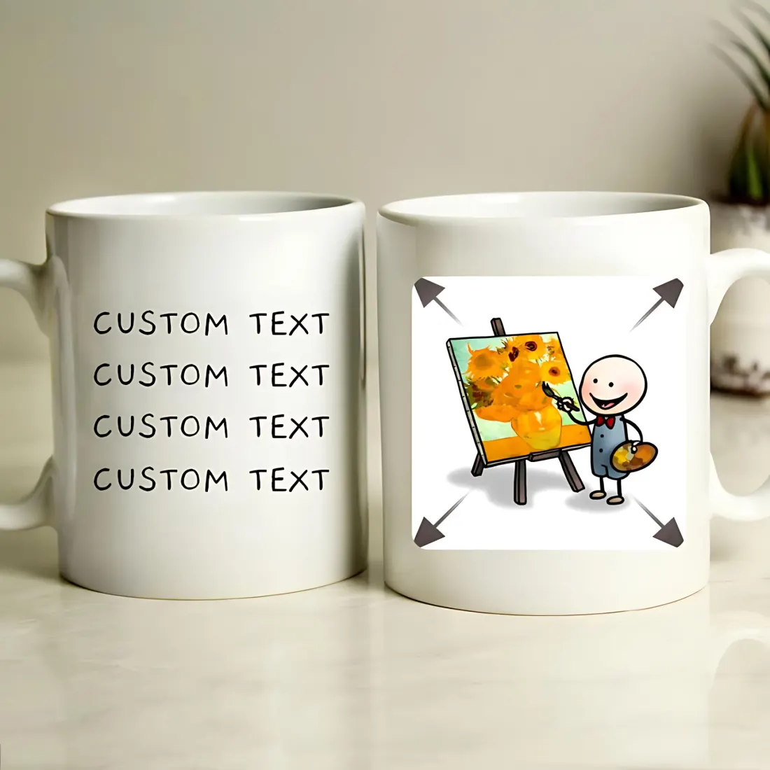 Personalised Childrens Drawing Mug, Custom Photo Upload Mug, Special Gifts — photo 2