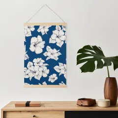 Custom Hanging Canvas Print with Magnetic Wooden Hanger, Your Photo or Design thumbnail 1