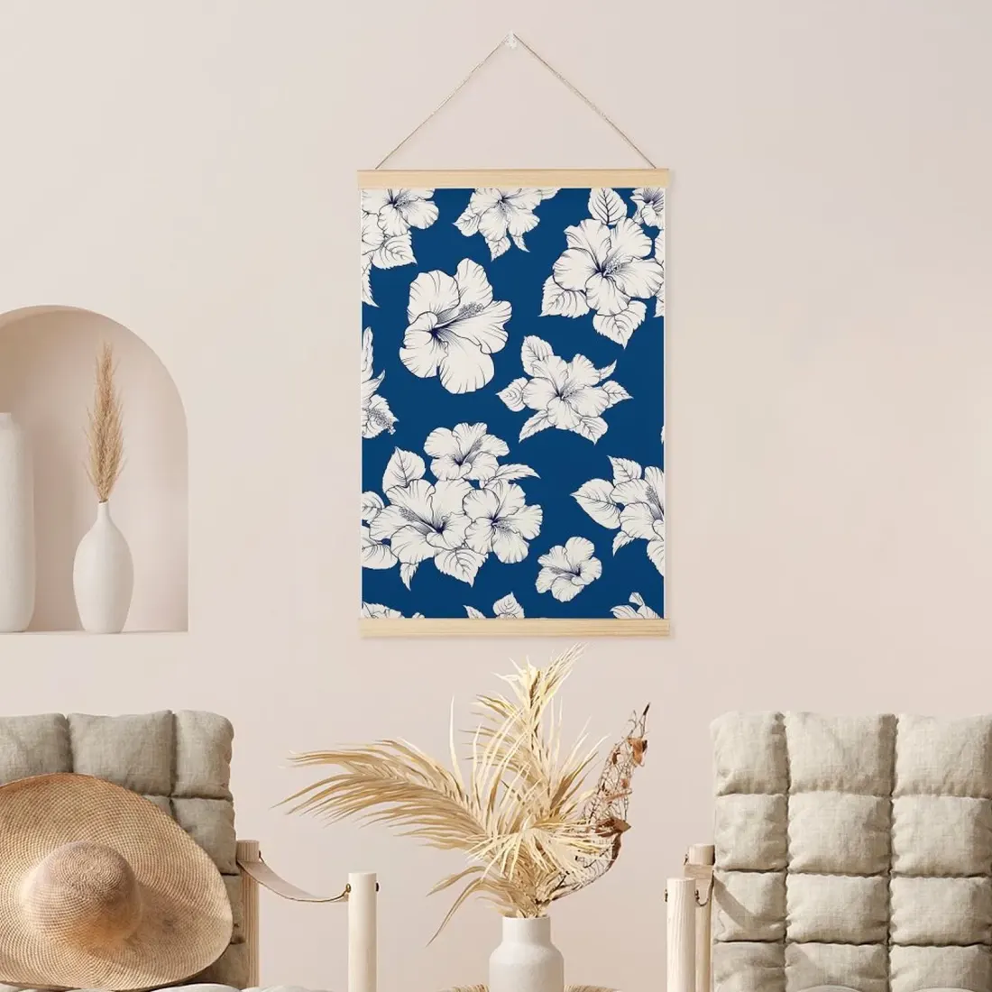 Custom Hanging Canvas Print with Magnetic Wooden Hanger, Your Photo or Design — photo 3