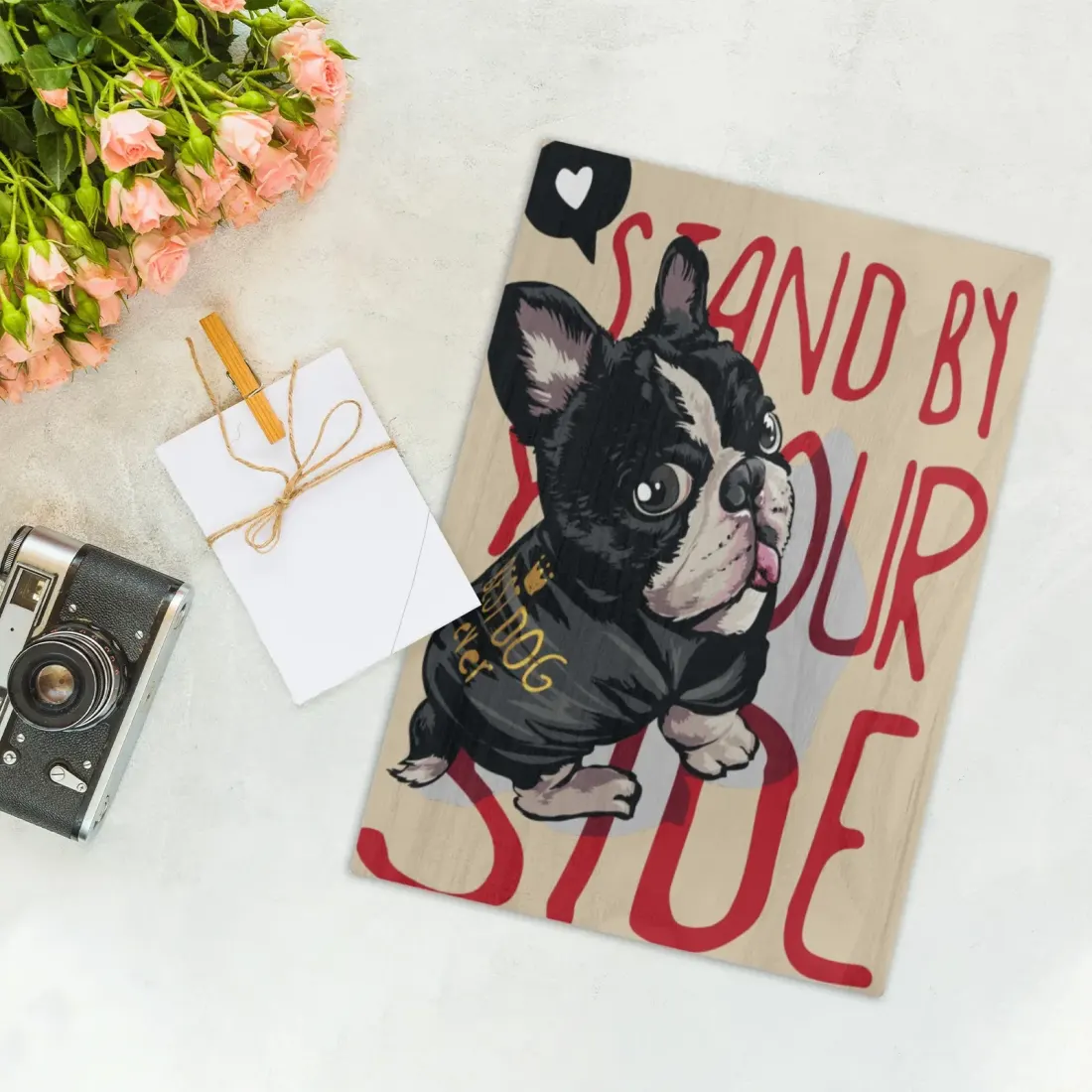 Custom Photo Wood Print 8x12, Personalized Gift for Pet Lovers and Family — photo 3
