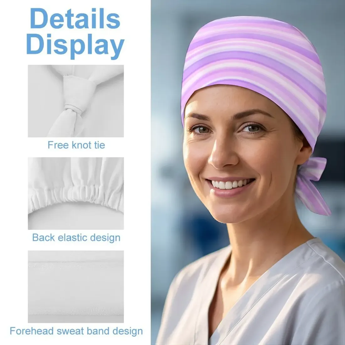 Custom Nurse Scrub Cap, Upload Your Design, Gift for Healthcare Workers — photo 6