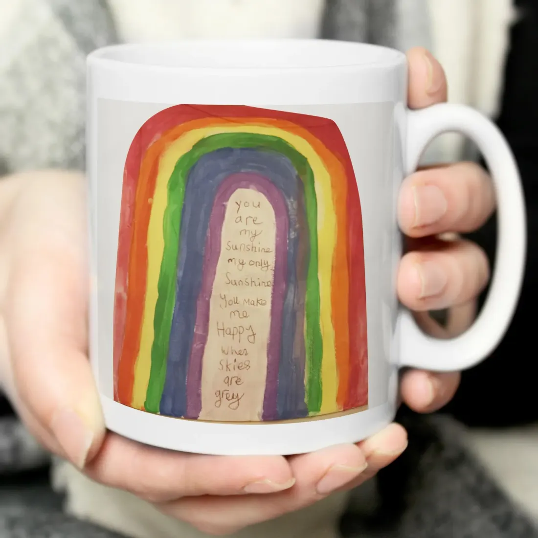 Personalised Childrens Drawing Mug, Custom Photo Upload Mug, Special Gifts — photo 6
