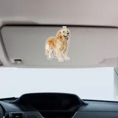 Custom Pet Photo Visor Clip, Acrylic Car Gift for Pet Lovers and Drivers thumbnail 2