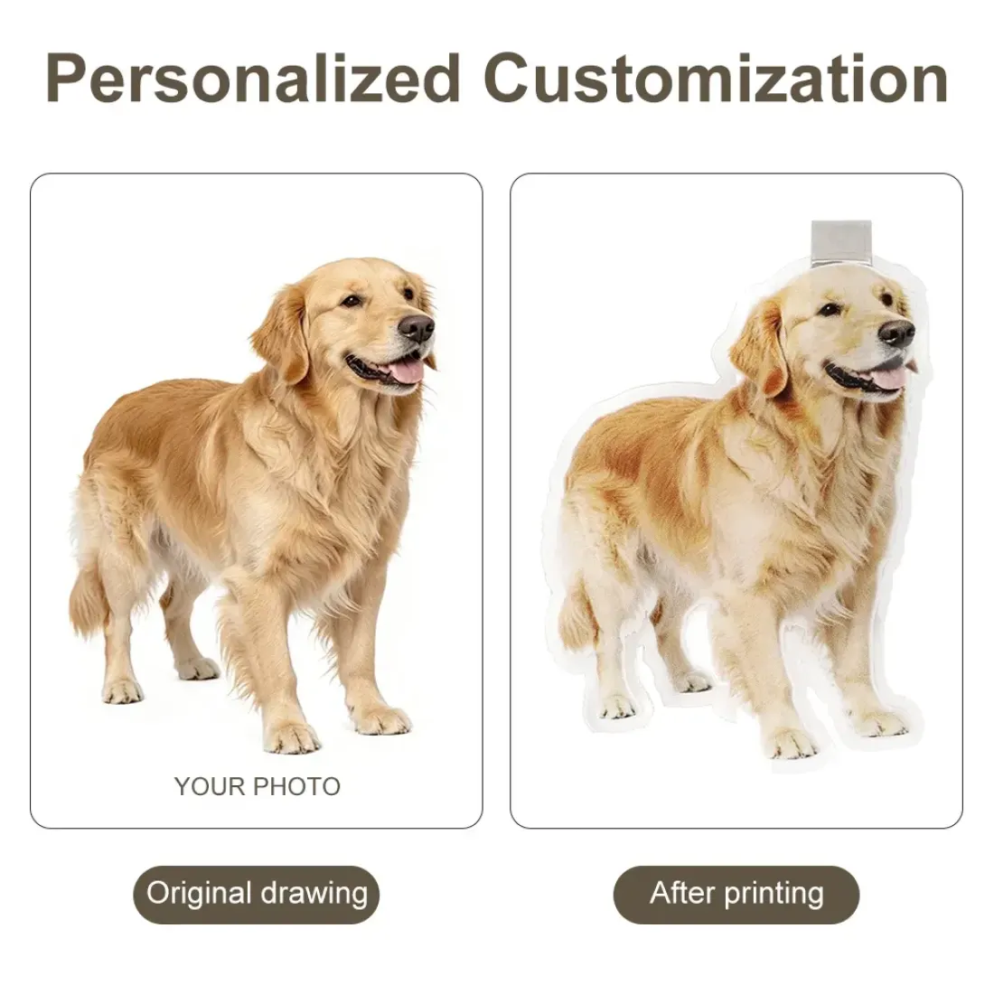 Custom Pet Photo Visor Clip, Acrylic Car Gift for Pet Lovers and Drivers — photo 4