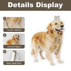 Custom Pet Photo Visor Clip, Acrylic Car Gift for Pet Lovers and Drivers thumbnail 5