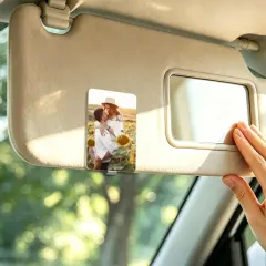 Custom Photo Visor Clip, Acrylic Car Picture Gift for Couples and Family thumbnail 1