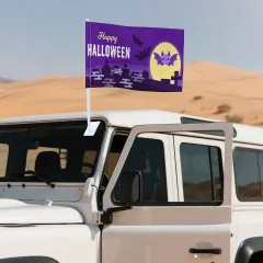 Custom Halloween Car Flag with Your Own Design for Trunk-or-Treat thumbnail 3
