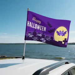 Custom Halloween Car Flag with Your Own Design for Trunk-or-Treat thumbnail 4