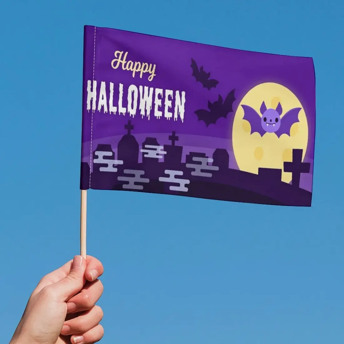 Custom Halloween Car Flag with Your Own Design for Trunk-or-Treat — photo 5