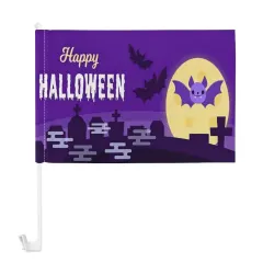 Custom Halloween Car Flag with Your Own Design for Trunk-or-Treat thumbnail 6