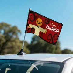 Custom Halloween Car Flag with Your Own Design for Trunk or Treat thumbnail 2