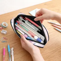 Custom Photo Pencil Pouch with Your Own Design, Back to School Gift thumbnail 3