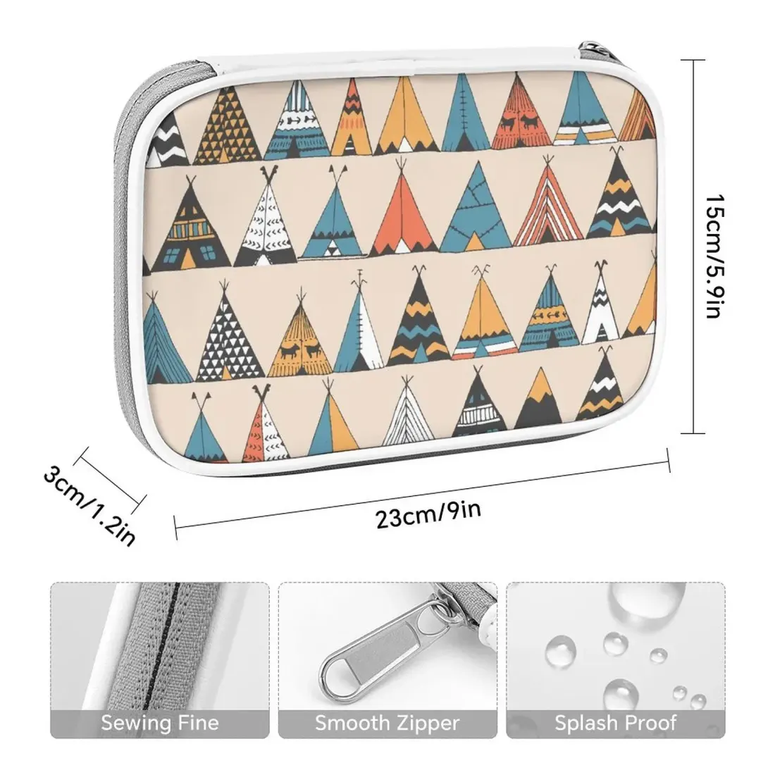 Custom Photo Pencil Case, PU Leather Zip Pen Pouch for Students and Teachers — photo 3