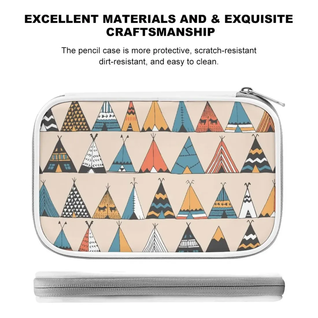 Custom Photo Pencil Case, PU Leather Zip Pen Pouch for Students and Teachers — photo 6