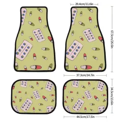 Personalized Car Floor Mats, Set of 4 Printed With Your Photo or Design thumbnail 6
