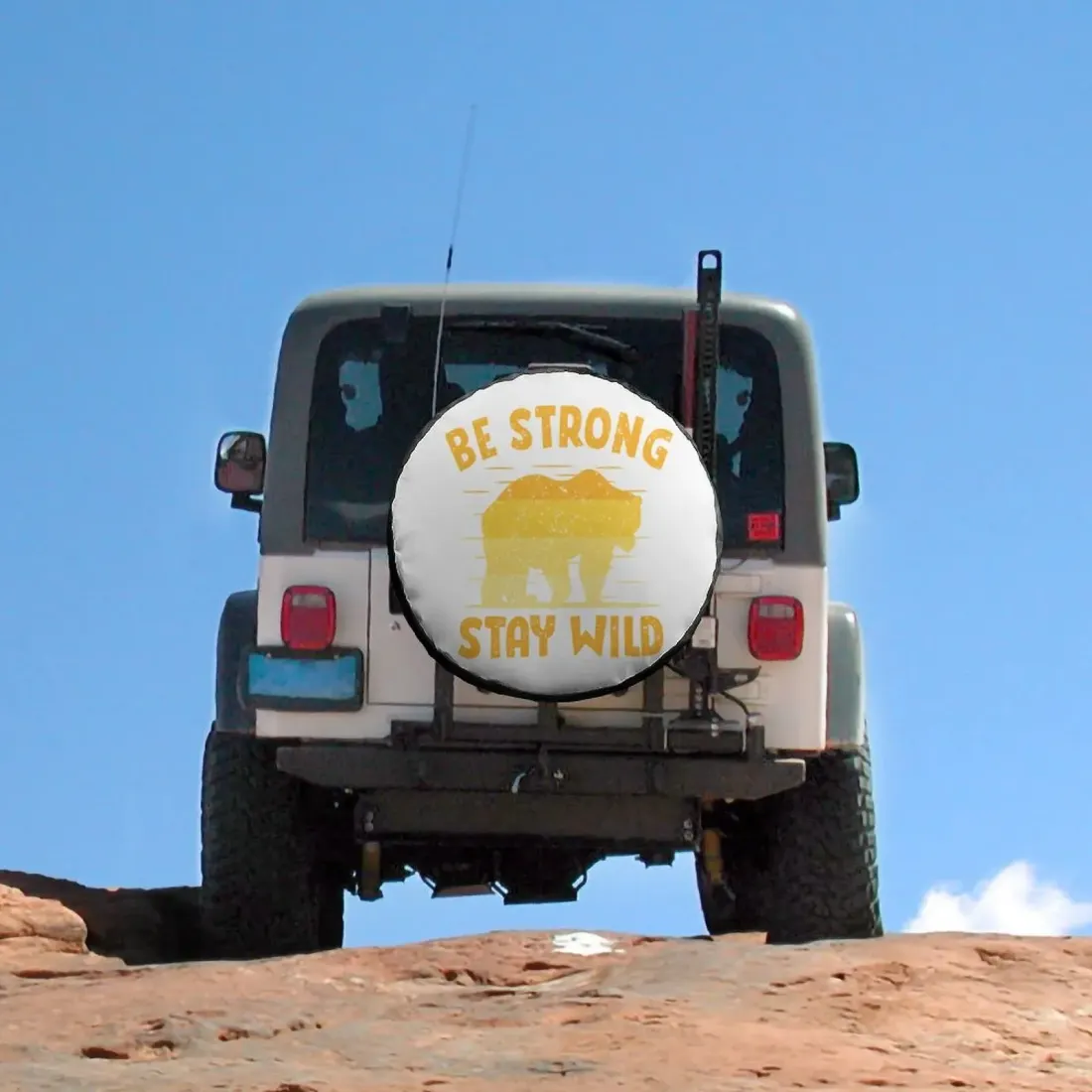 Custom Spare Tire Cover with Your Own Design, Gift for Off-Road Drivers — photo 4