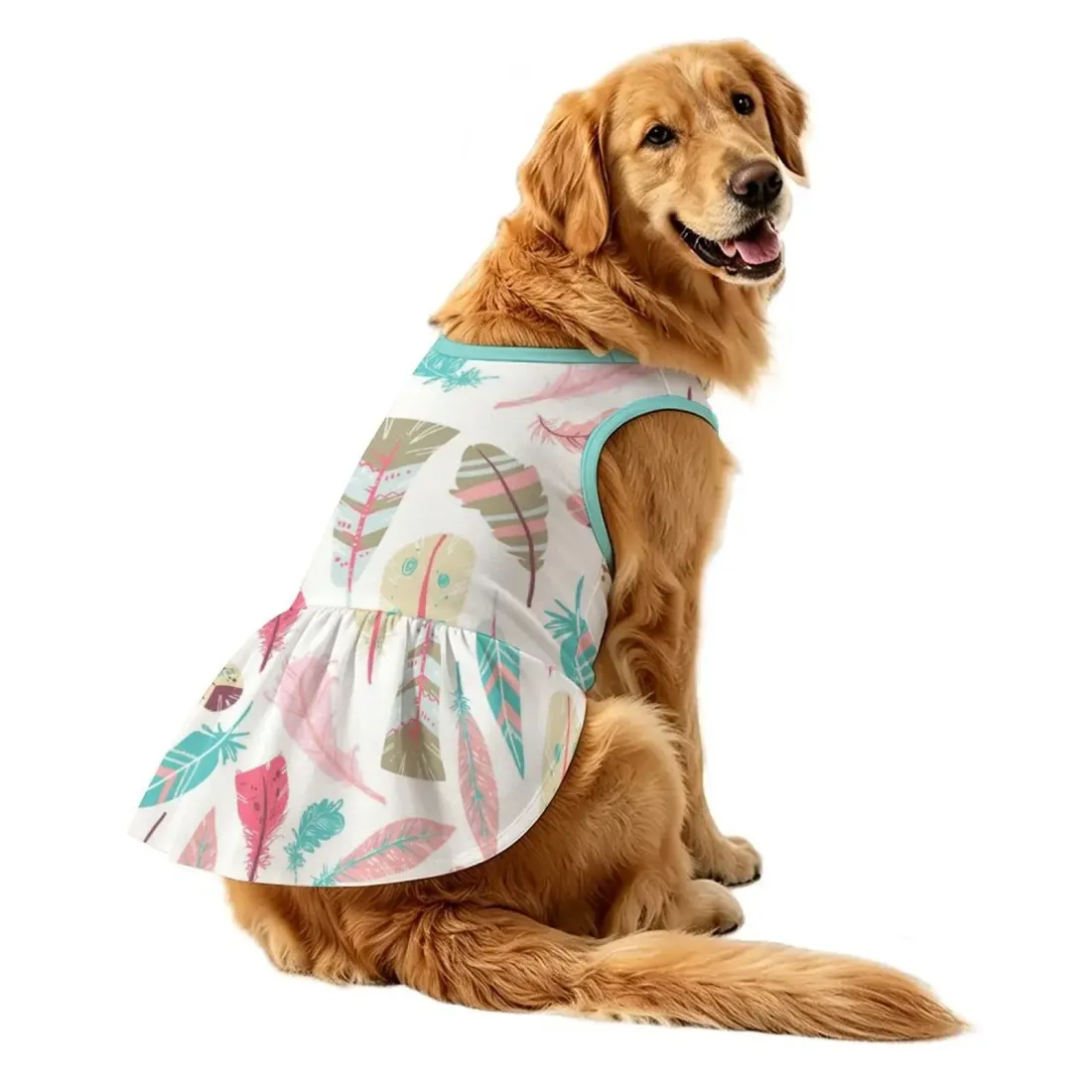 Custom Large Dog Dress with Your Own Design, Ruffled Skirt for Big Dogs — photo 4