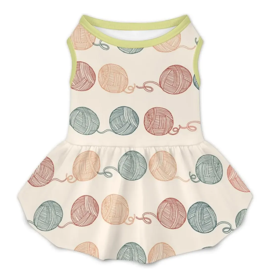 Personalized Small Dog Dress with Your Own Design and Ruffle Skirt — photo 6