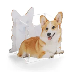 Custom Pet Photo Pen Holder, Shaped Acrylic Desk Organizer for Pet Lovers thumbnail 3