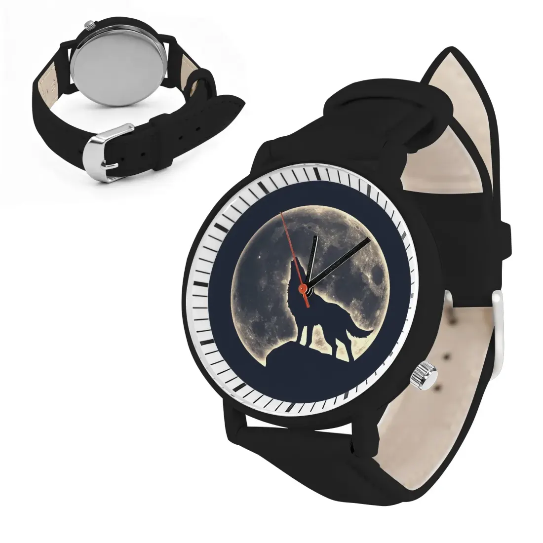 Custom Unisex Leather Strap Watch — photo 4
