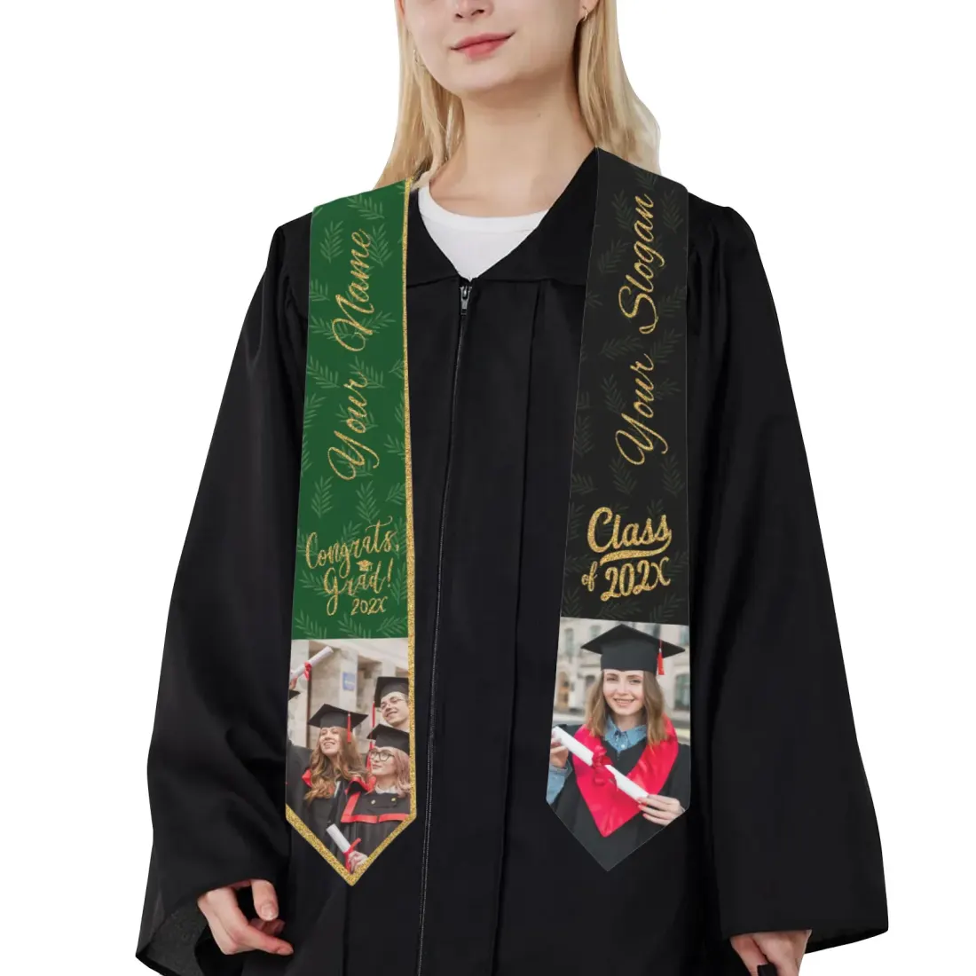 New Adult Graduation Stole 4.5" × 62"