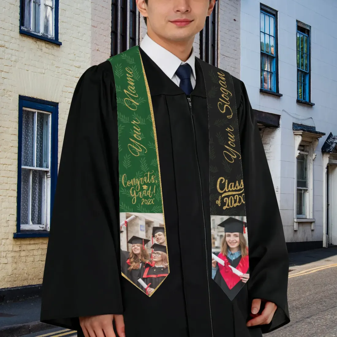 New Adult Graduation Stole 4.5" × 62" — photo 2