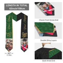 New Adult Graduation Stole 4.5" × 62" thumbnail 3