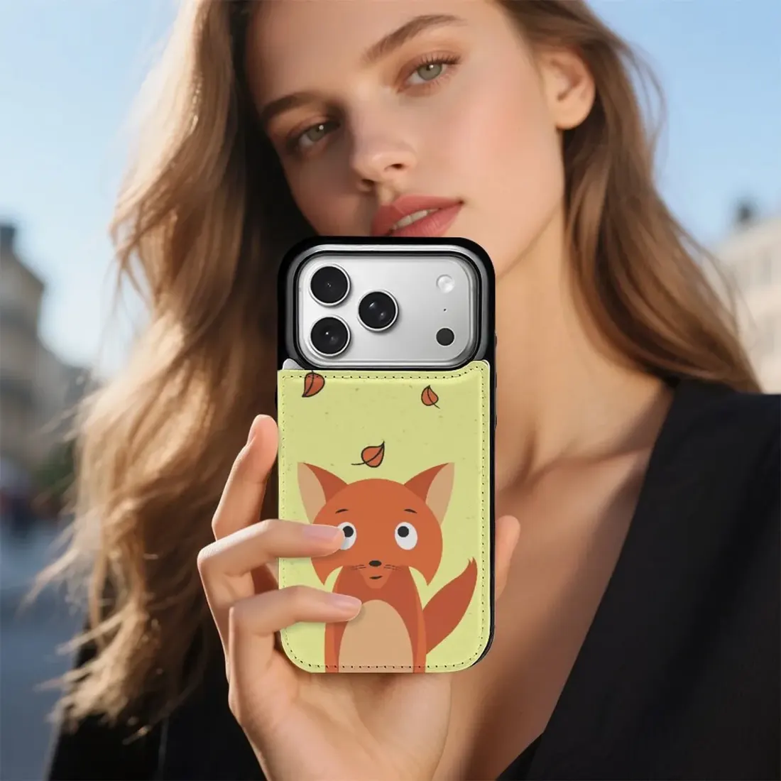 Custom Wallet Phone Case for iPhone 17 Pro with Photo Upload and Card Slots