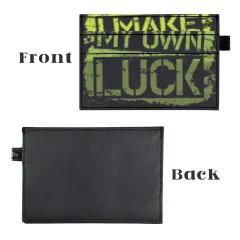 Custom Card Holder Wallet, Slim PU Leather Card Case Printed with Your Design thumbnail 5