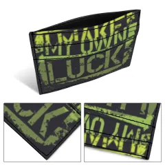 Custom Card Holder Wallet, Slim PU Leather Card Case Printed with Your Design thumbnail 6