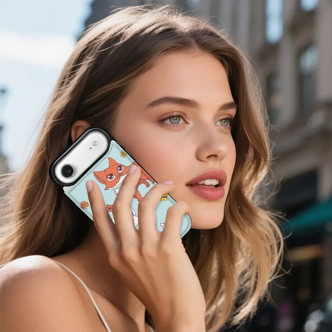 Custom iPhone 17 Air Case, Flip Wallet Cover with Card Slots and Your Own Photo — photo 2