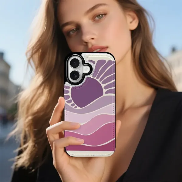 Personalized iPhone 17 Case, Photo Flip Cover Wallet with Card Slots