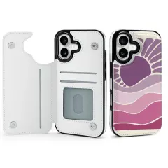 Personalized iPhone 17 Case, Photo Flip Cover Wallet with Card Slots thumbnail 3